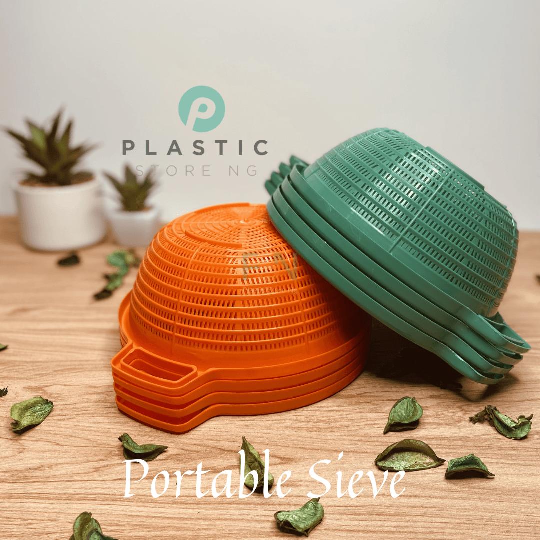 Plastic portable durable sieve for kitchen strainer