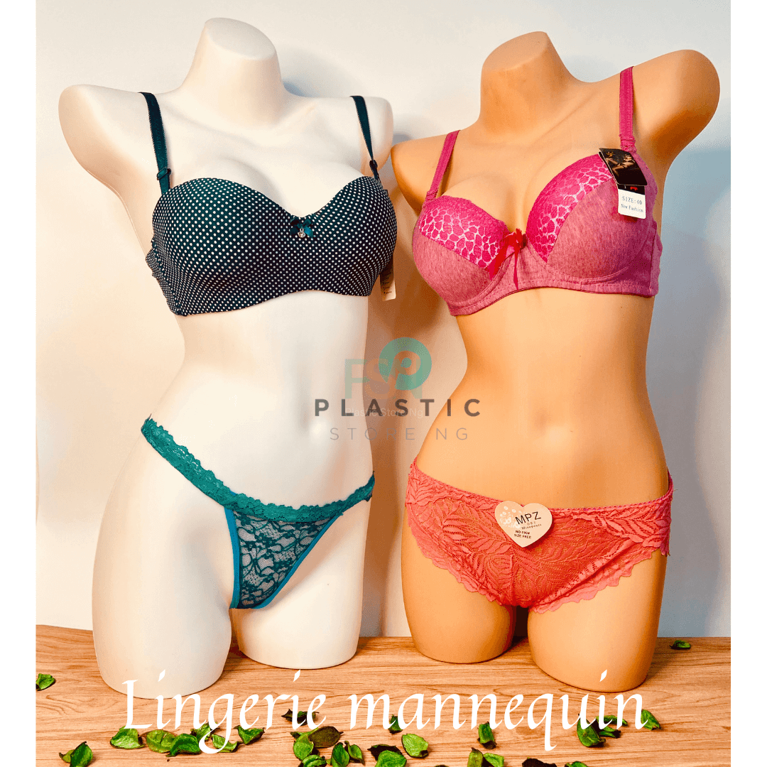 Lingerie mannequin – durable female plastic body form for displaying underwear and swimwear in Nigeria