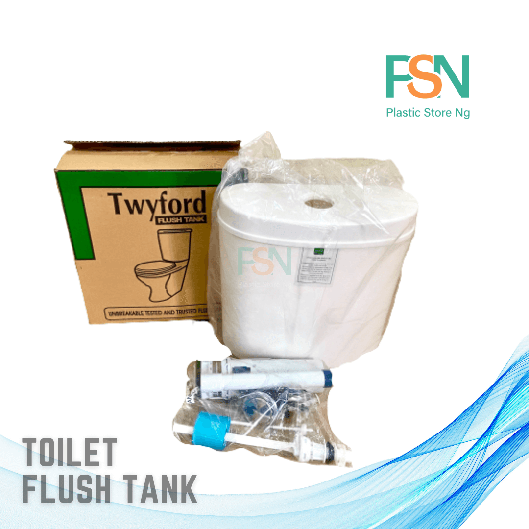 Twyford plastic toilet tank – durable water closet cistern for bathrooms and restrooms in Nigeria