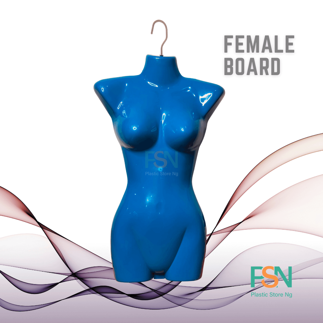 female board mannequin for retail clothing display