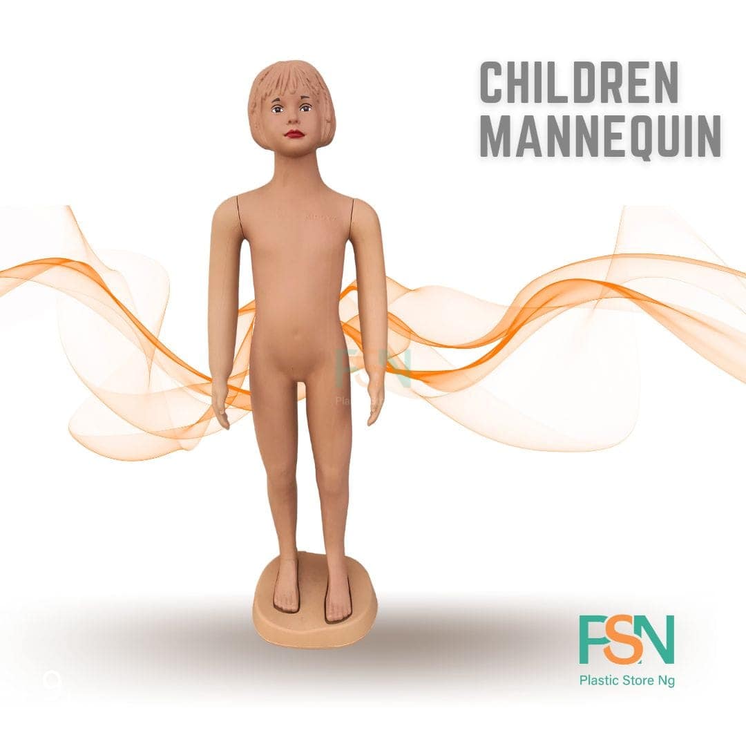 Children full body mannequin for kids’ clothing display – durable plastic mannequin for boutiques and exhibitions in Nigeria