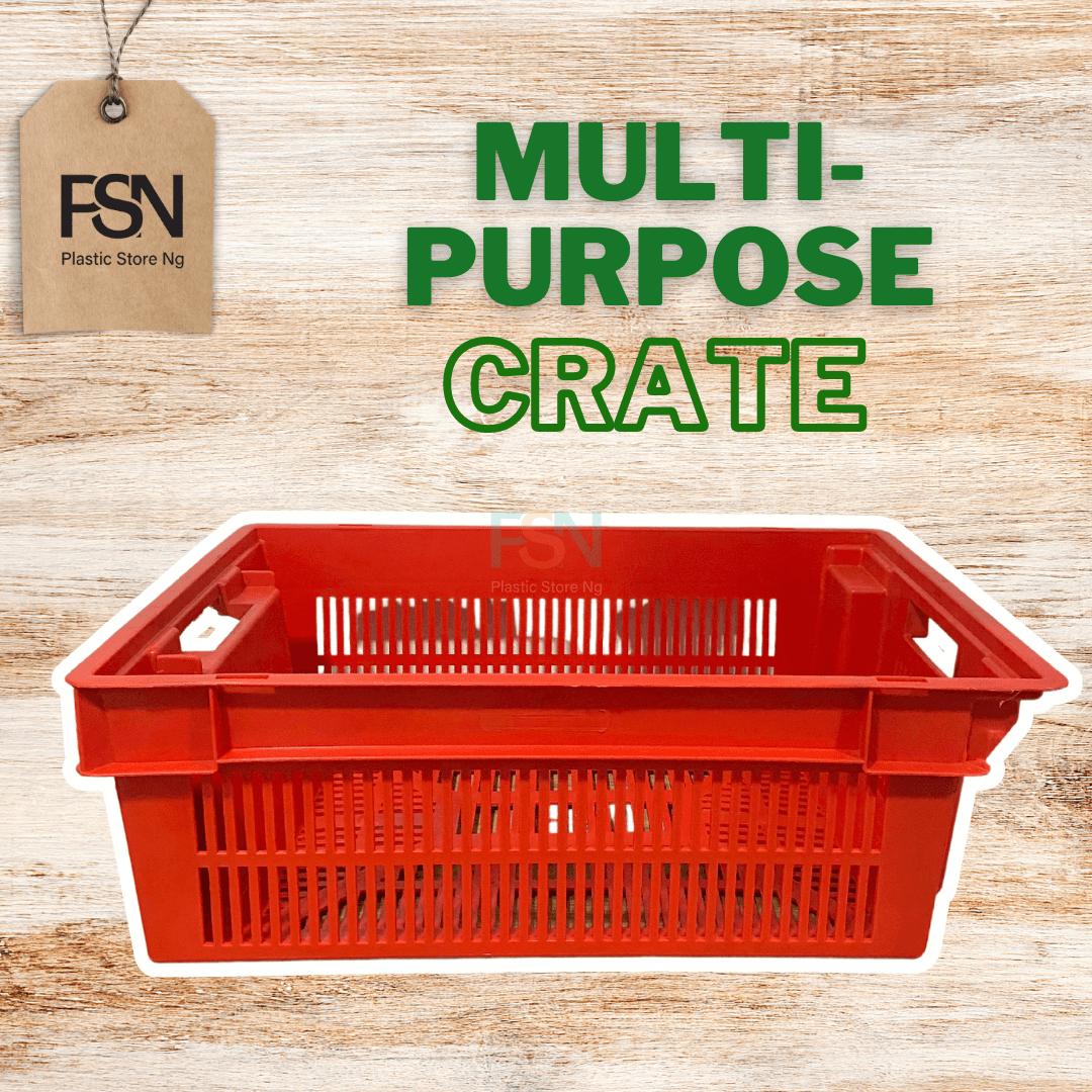 Multipurpose crate is storage crate for market or warehouse
