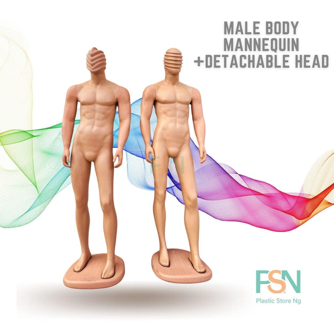 Male full body mannequin with detachable spider head