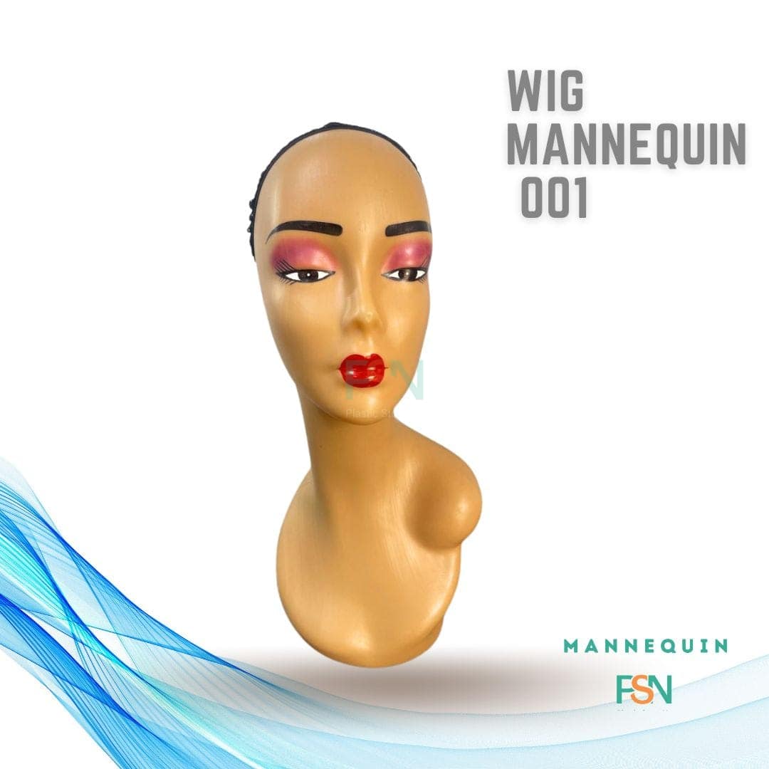 Wig mannequin head for styling and display