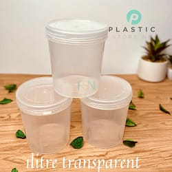 1LTR Supreme Transparent Container (per bag-100pcs)