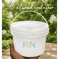 2LTR Almond White Container (per bag of 60pcs)