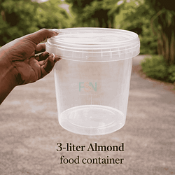 3LTR Almond transparent (per bag-60pcs)