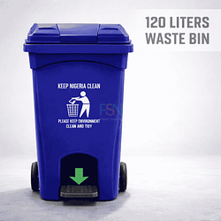 120LTRS Waste Bin + Pedal