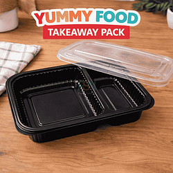 Yummy Food Takeaway Pack(Disposable Plate – 100pcs)