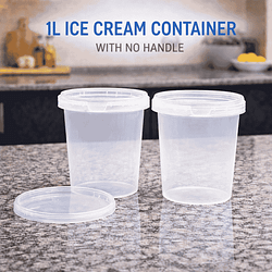 1LTR Ice Cream Container – no handle(100pcs)
