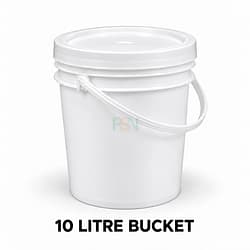 10 Litres White Bucket