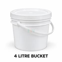 4 Litres White Bucket (Per bag of 30pcs)