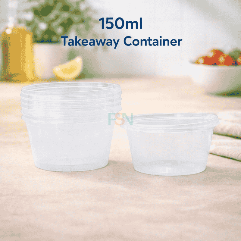 150ml takeaway container – small plastic food container for soup and sauce packaging in Nigeria