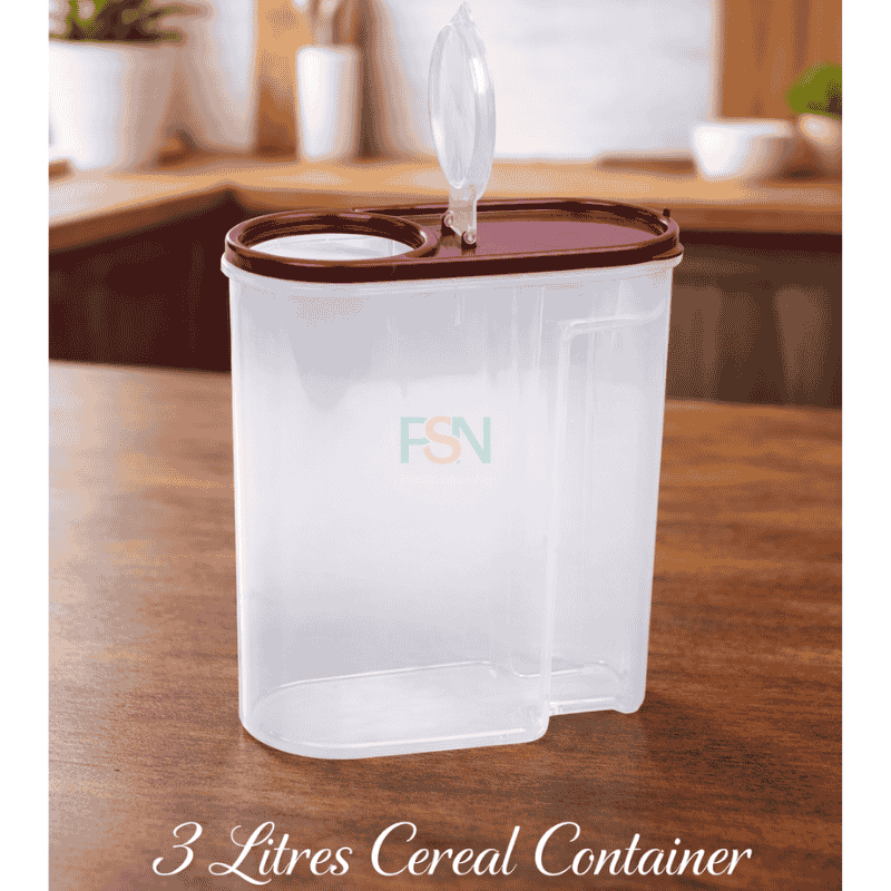 3 litres cereal container – durable plastic food storage container for cereal and dry food in Nigeria