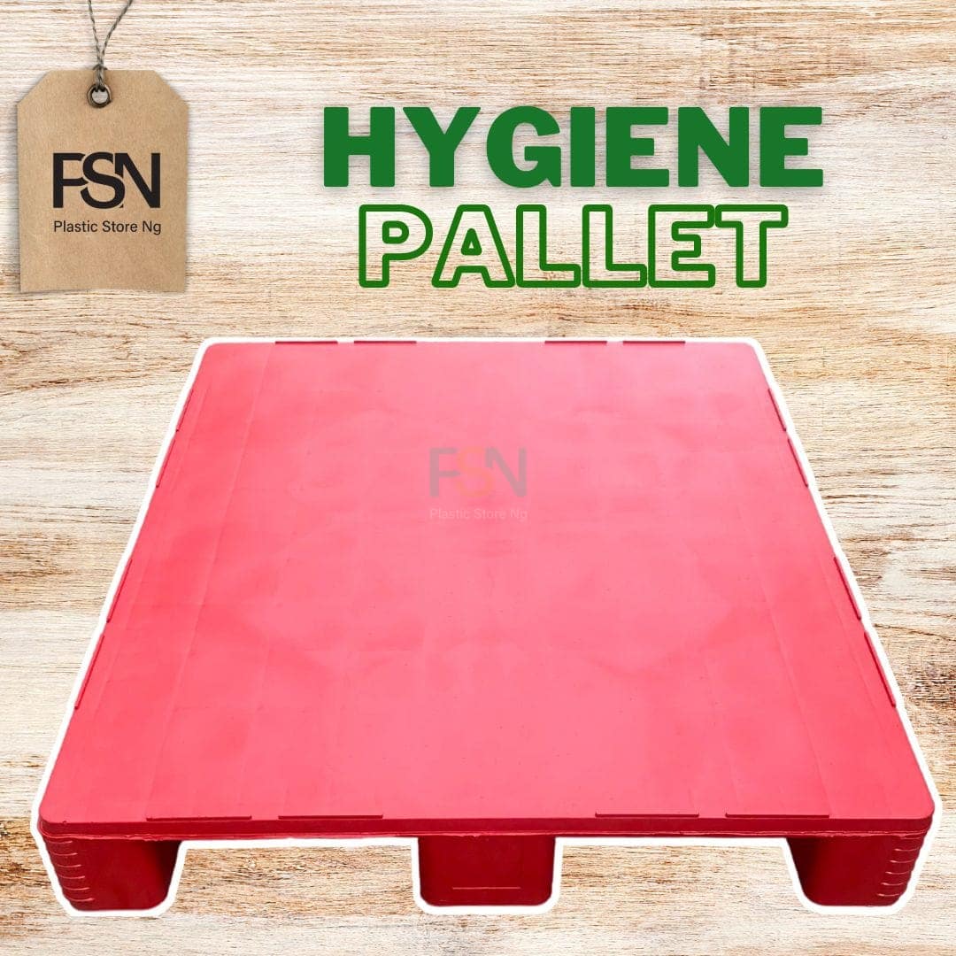Smooth hygiene plastic pallet designed for easier cleaning
